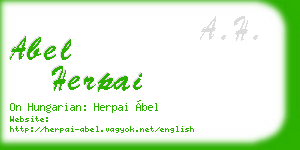 abel herpai business card