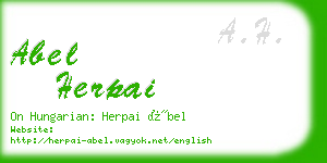 abel herpai business card